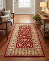 Jaipur Elegance Collection Area Rug -  Nahargarh (Red) Rectangle Red  lifestyle 21
