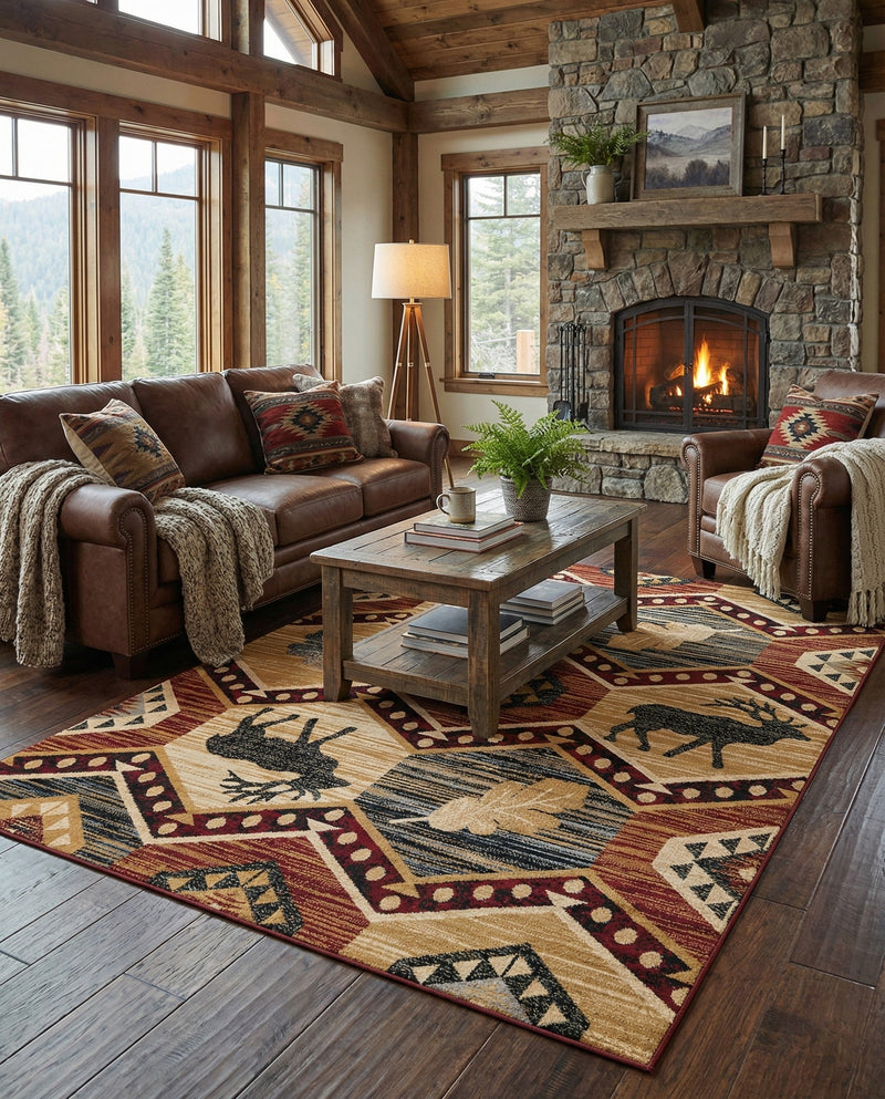 Frontier Trails Collection Area Rug -  Mesa Rectangle Multi  lifestyle 7