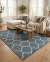 Savannah Pergola Collection Area Rug - Arbor (Navy Blue) Rectangle Navy Blue  lifestyle 22
