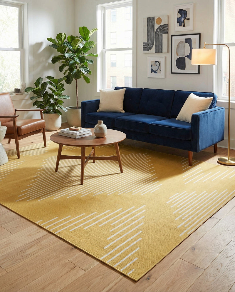 Urban Terrace Collection Area Rug -  Chelsea (Yellow) Rectangle Yellow  lifestyle 23