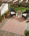 Urban Oasis Rugs Collection Area Rug -  Rooftop (Rust Red) Rectangle Rust Red  lifestyle 7