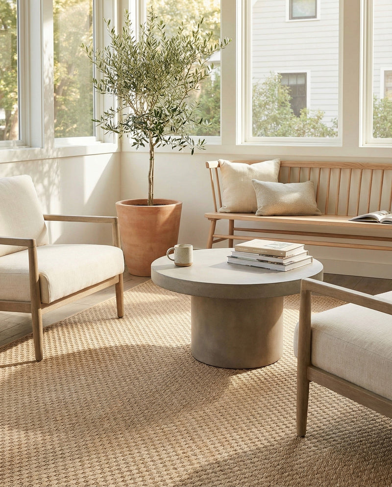 Sahara Sands Collection Area Rug -  Rosetta Rectangle Natural  lifestyle 10