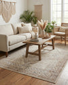 Coastal Manor Collection Area Rug -  Seagrove Rectangle Beige  lifestyle 17