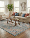Coastal Haven Collection Area Rug - Seabreeze (Blue) Rectangle Blue  lifestyle 15