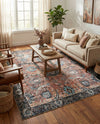 Heritage Elegance Collection Area Rug -  Topkapi Rectangle Vintage Rust Red  lifestyle 10