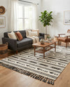 Sonoran Collection Area Rug - Montezuma Rectangle Charcoal  lifestyle 45