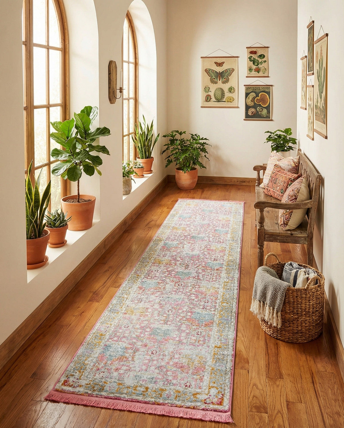 Arcadia Rugs Collection Area Rug -  Olympus Runner Pink  lifestyle 86