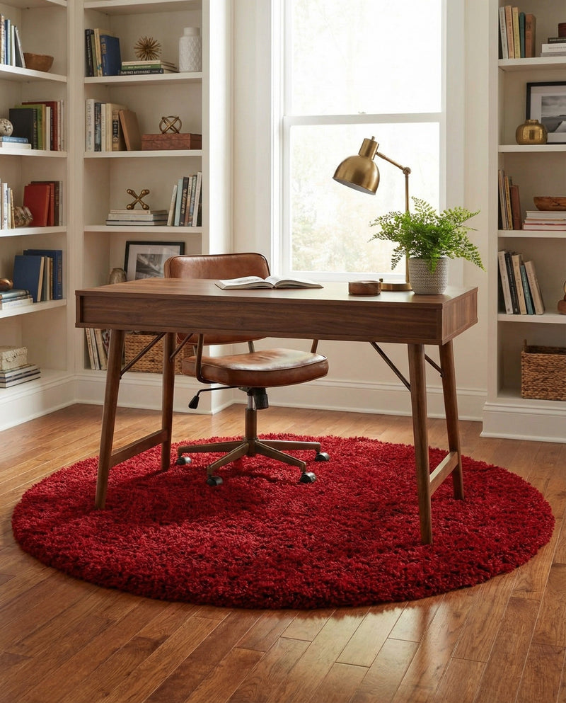 Majestic Manor Collection Area Rug - Versailles (Lipstick) Round Lipstick  lifestyle 55