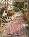 Savannah Pergola Collection Area Rug -  Pavilion (Rust Red) Runner Rust Red  lifestyle 41