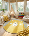 Wonder Tykes Collection Area Rug -  Whirlwind Round Yellow  lifestyle 16