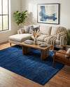 Soho Elegance Collection Area Rug - Chelsea (Navy Blue) Square Navy Blue  lifestyle 36