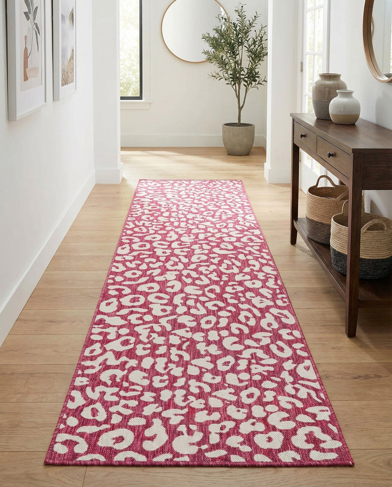 Savannah Escape Collection Area Rug -  Amazon (Magenta) Runner Magenta  lifestyle 46