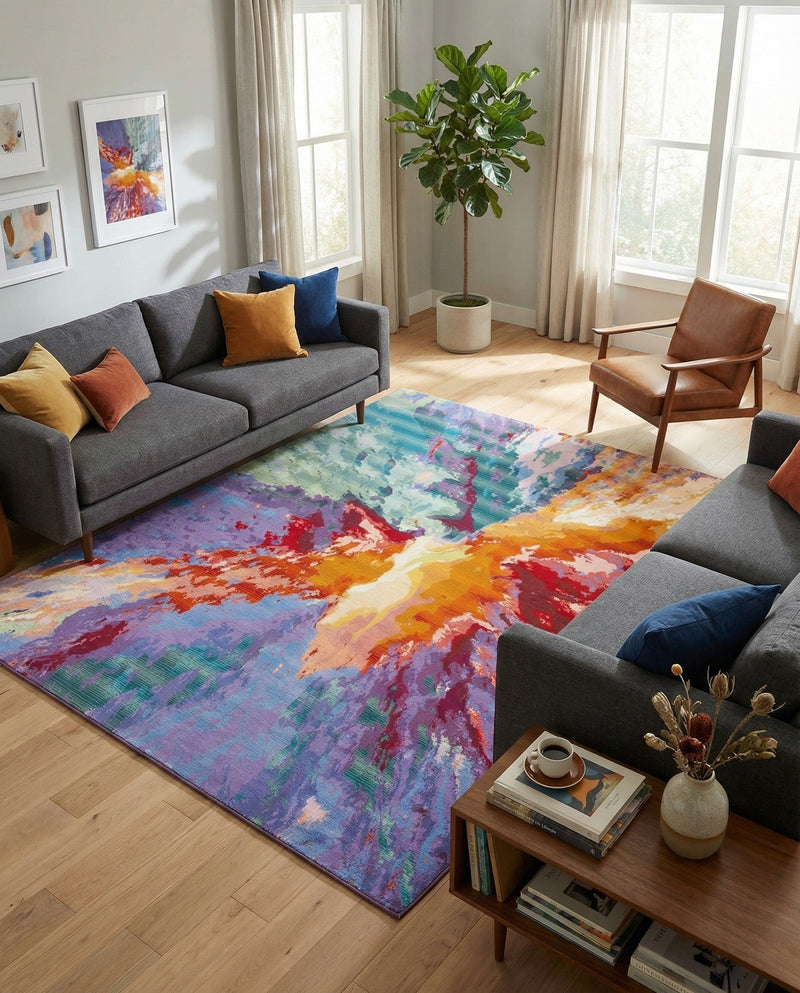 Urban Terrace Collection Area Rug -  Laneway Rectangle Multi  lifestyle 8