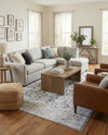 Heritage Elegance Collection Area Rug -  Miramar Rectangle Charcoal  lifestyle 22
