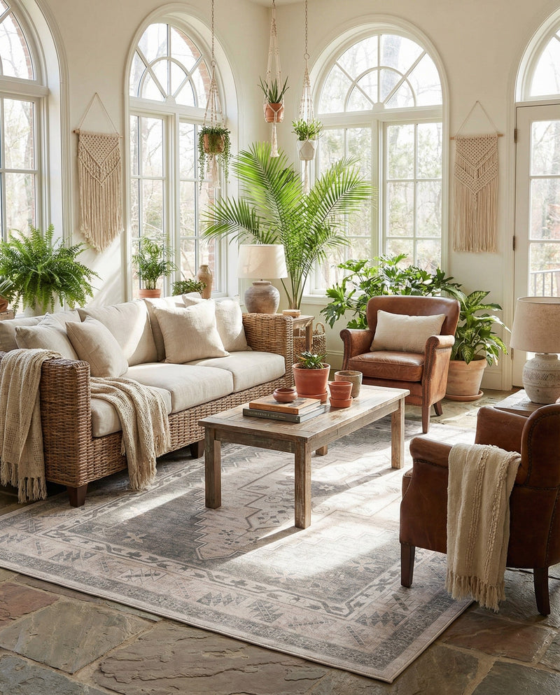 Savannah Series Collection Area Rug -  Augusta (Mink) Rectangle Mink  lifestyle 31