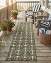 Seaside Haven Rugs Collection Area Rug - Sapphire (Green) Runner Green  lifestyle 74