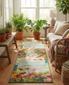 Seaside Blooms Collection Area Rug -  Amalfi Runner Multi  lifestyle 44
