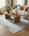Riviera Elegance Collection Area Rug - Antibes (Light Blue) Rectangle Light Blue  lifestyle 18