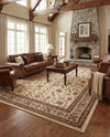 Jaipur Elegance Collection Area Rug -  Nahargarh (Cream) Rectangle Cream  lifestyle 36