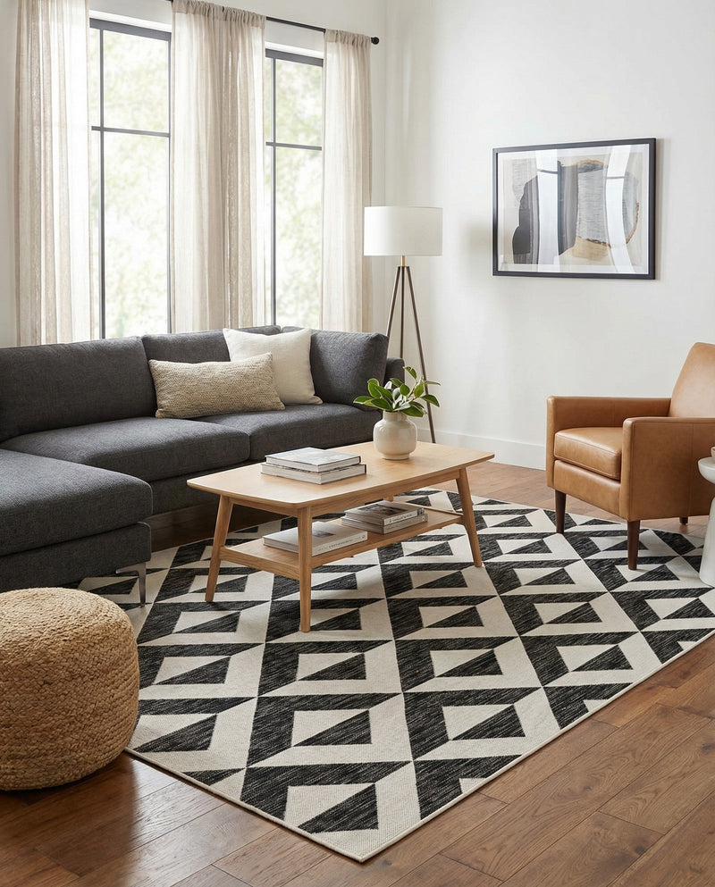 Urban Oasis Rugs Collection Area Rug -  Highrise (Charcoal Gray) Rectangle Charcoal Gray  lifestyle 30