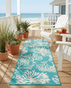 Seaside Haven Rugs Collection Area Rug -  Seaside Runner Teal  lifestyle 60