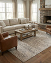 Seville Stripes Collection Area Rug -  Cordoba (Gray) Rectangle Gray  lifestyle 16
