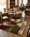 Bistro Lounge Collection Area Rug -  Doppio Rectangle Multi  lifestyle 15