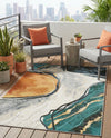 Urban Terrace Collection Area Rug -  Pavilion Rectangle Multi  lifestyle 6