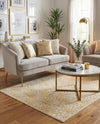 Hollywood Luxe Collection Area Rug -  Rodeo Rectangle White Gold  lifestyle 33