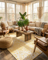 Desert Nomad Terrace Collection Area Rug - Sahara (Yellow) Rectangle Yellow  lifestyle 16