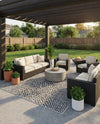 Urban Oasis Rugs Collection Area Rug -  Terrace (Black) Rectangle Black  lifestyle 4