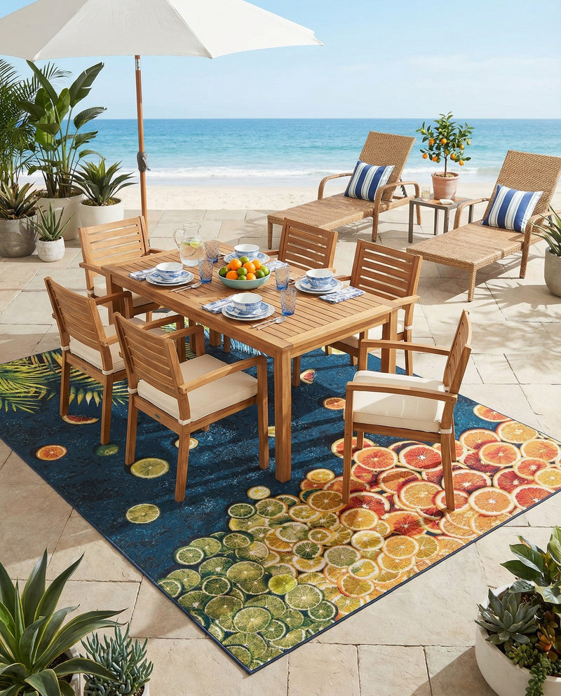 Seaside Haven Rugs Collection Area Rug -  Dunes Rectangle Multi  lifestyle 27