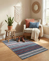 Laguna Sands Collection Area Rug -  Malibu Rectangle Navy Blue  lifestyle 19