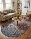 Vintage Memories Collection Area Rug -  Hindsight Oval Multi  lifestyle 53
