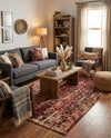 Neptune Elegance Collection Area Rug -  Proteus Rectangle Burgundy  lifestyle 13
