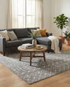 Mediterranean Lattice Collection Area Rug - Santorini (Gray) Square Gray  lifestyle 63