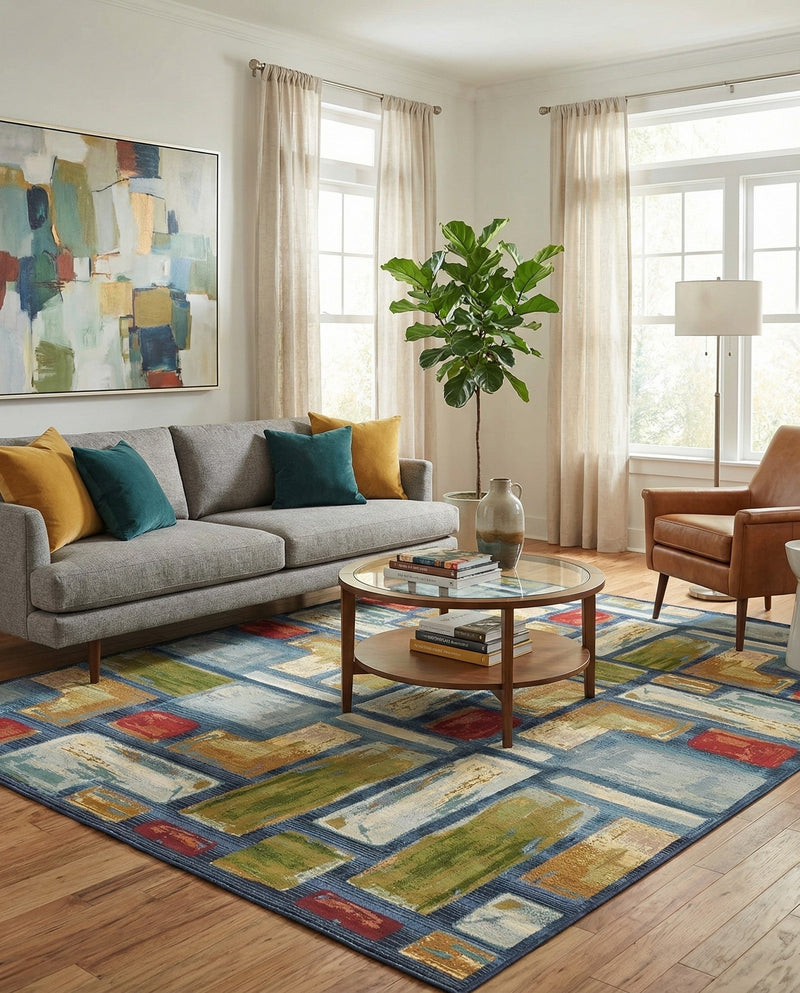 Urban Terrace Collection Area Rug -  Portico Rectangle Multi  lifestyle 7