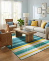 Terrace Fringe Collection Area Rug -  Veranda Rectangle Multi  lifestyle 8
