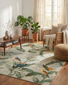 Seaside Blooms Collection Area Rug -  Tropic Rectangle Multi  lifestyle 38