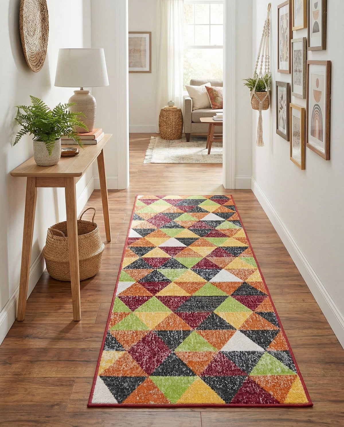 Seville Elegance Collection Area Rug -  Malaga Runner Multi  lifestyle 93
