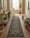 Chateau Elegance Collection Area Rug -  Luxembourg Runner Gray  lifestyle 44