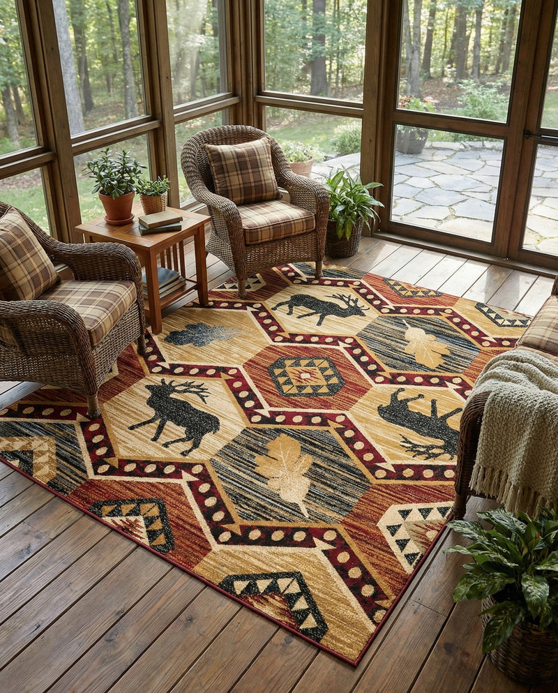 Frontier Trails Collection Area Rug -  Mesa Rectangle Multi  lifestyle 17