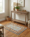 Jaipur Elegance Collection Area Rug -  Nahargarh (Light Blue) Rectangle Light Blue  lifestyle 14