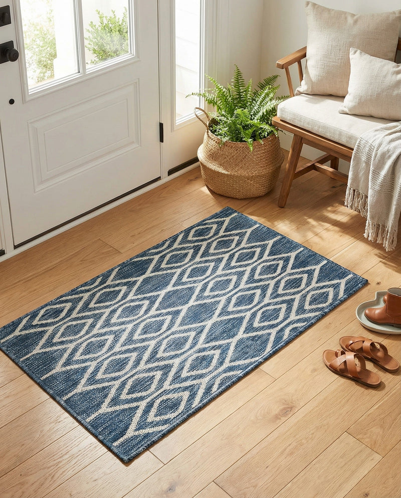 Urban Oasis Rugs Collection Area Rug -  Boulevard (Blue) Rectangle Blue  lifestyle 23