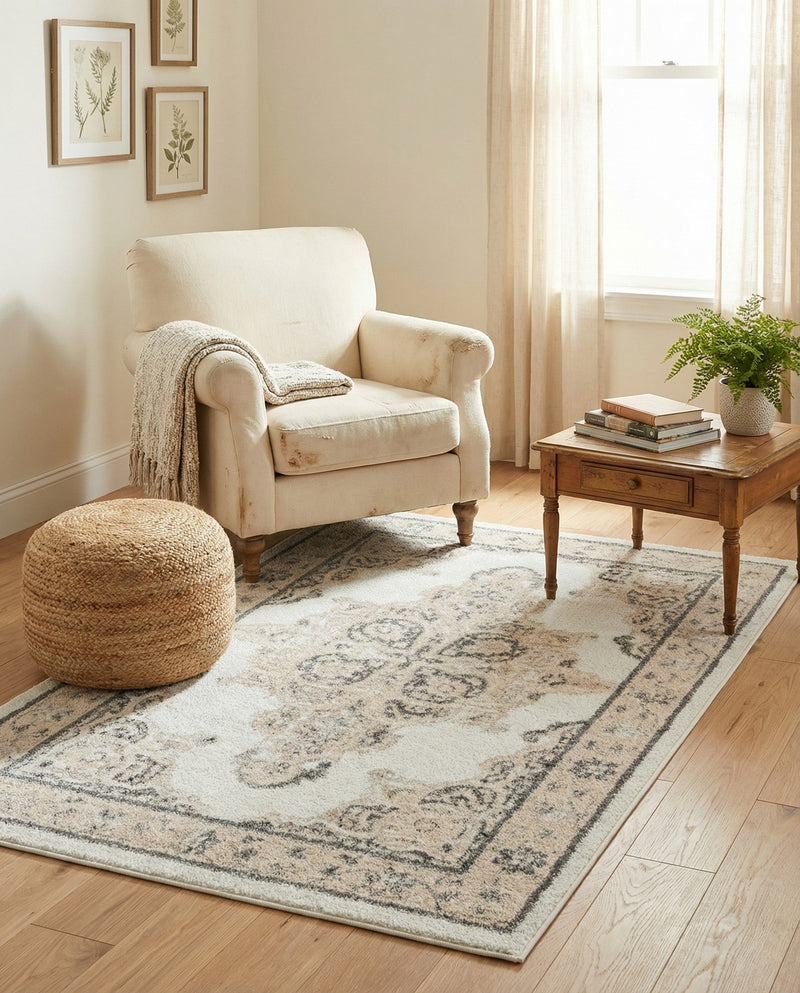 Beverly Grove Collection Area Rug -  Fairfax (Ivory) Rectangle Ivory  lifestyle 18
