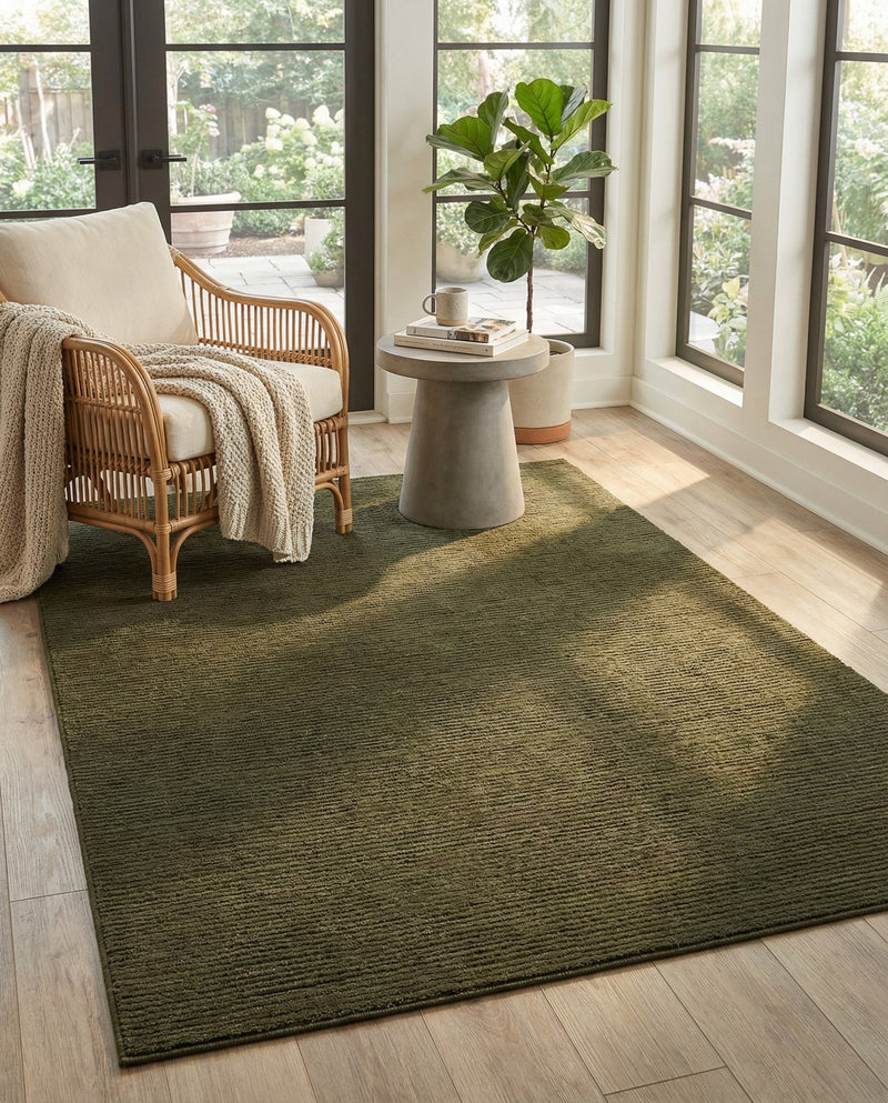 Bloomsbury Elegance Collection Area Rug -  Kensington (Green) Rectangle Green  lifestyle 14