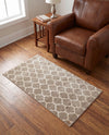 Lattice Gardens Collection Area Rug -  Bloomfield (Light Brown) Rectangle Light Brown  lifestyle 30
