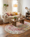 Georgetown Rugs Collection Area Rug - Dupont (Light Multi) Oval Light Multi  lifestyle 72