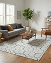 Garden Maze Retreat Collection Area Rug - Hedgegrove Rectangle White  lifestyle 24