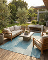 Urban Terrace Collection Area Rug -  Chelsea (Light Aqua) Rectangle Light Aqua  lifestyle 20